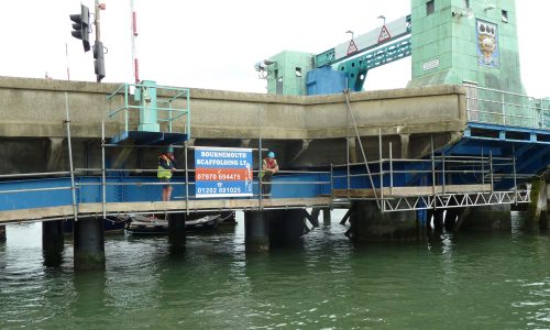 Poole Bridge Marine Scaffolding Six - Bournemouth Scaffolding Project